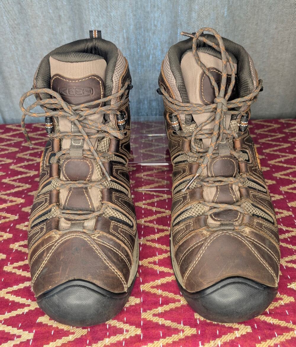 Keen Utility Flint II Mid Waterproof Work Boots EH Soft Toe 12D Brown Techwear